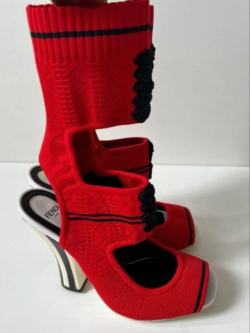 Fendi Knit High Heels Pumps